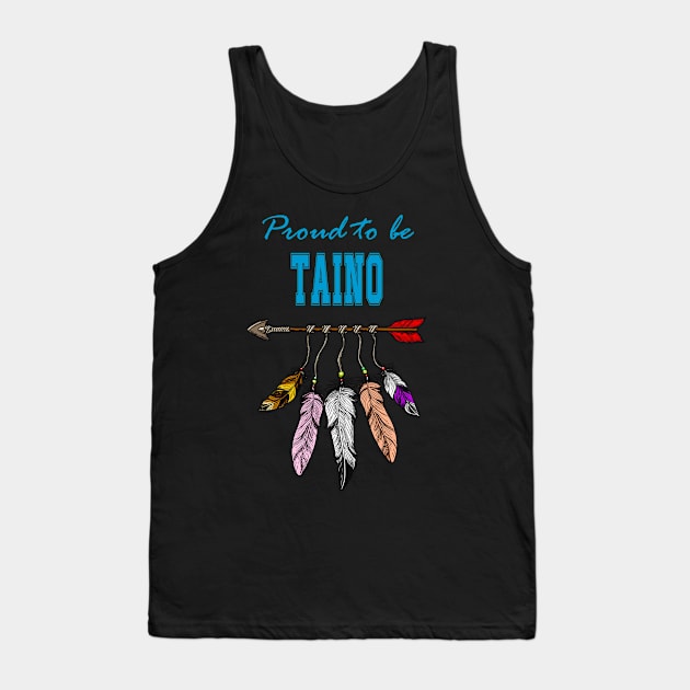 Arrows And Feathers Native Indian Taino Tank Top by Jeremy Allan Robinson